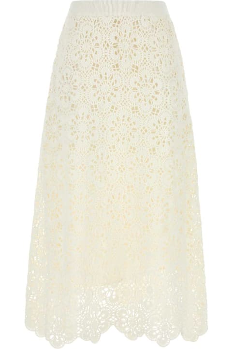 Farm Rio for Men Farm Rio White Crochet Skirt