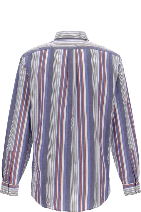 Shirts for Men Polo Ralph Lauren Logo Embroidery Striped Shirt