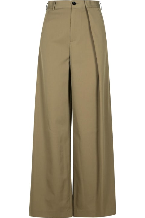 Homeware MM6 Maison Margiela Beige Polyester Blend Trousers