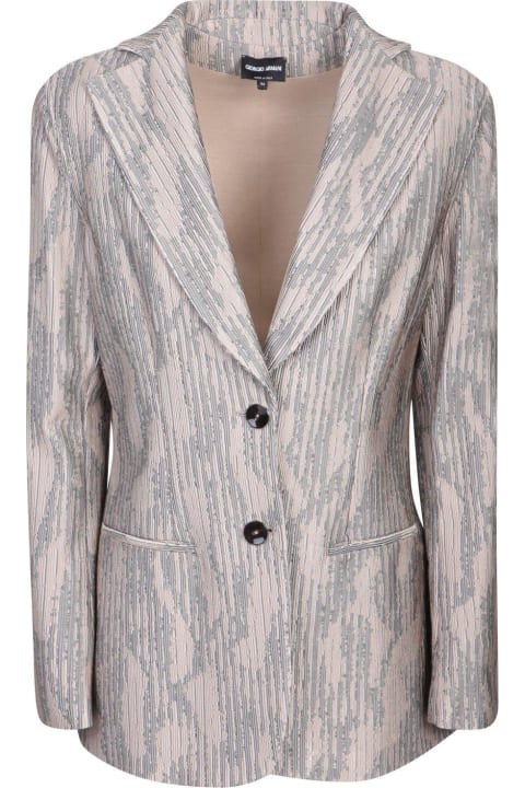 ウィメンズ Giorgio Armaniのコート＆ジャケット Giorgio Armani Jacquard Single-breasted Jacket