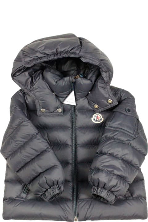 Fashion for Men Moncler Jules Down Jacket Filled With Real Goose Down With Detachable Hood And Zip Closure-.