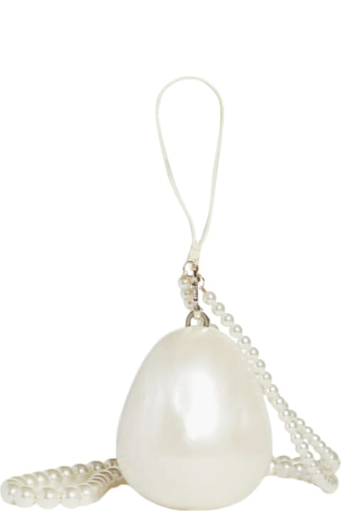 Bags for Women Simone Rocha Bell Charm Micro Egg Bag With Pearl Crossbody
