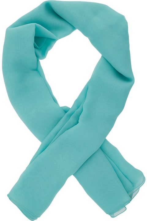 Scarves & Wraps for Women Alberta Ferretti Light Blue Stole In Silk Woman