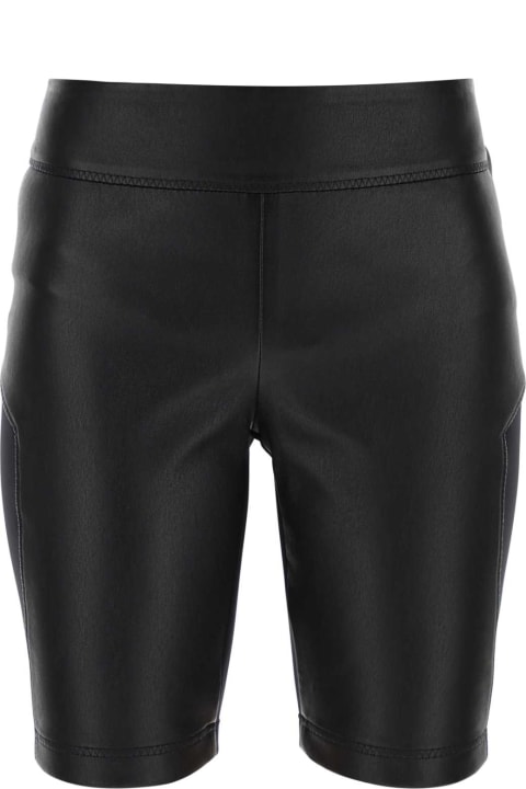 Loewe Pants & Shorts for Women Loewe Black Leather And Fabric Leggings