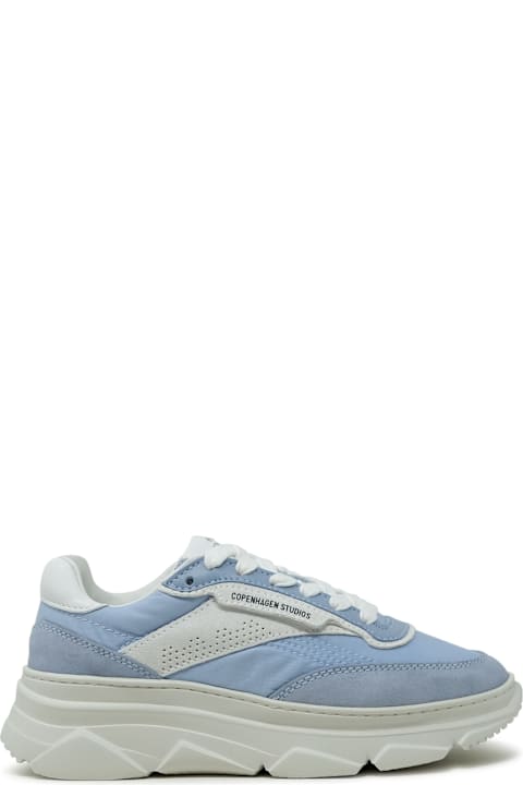 Copenhagen Shoes for Women Copenhagen Copenhagen Light Blue Suede/fabric Sneakers