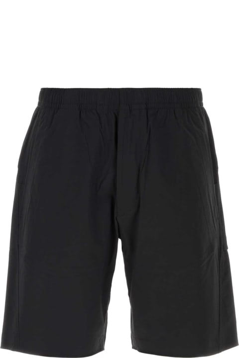 メンズ Stone Islandのウェア Stone Island Black Stretch Nylon Bermuda Shorts