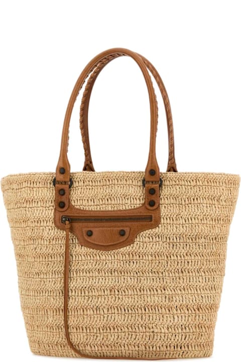Balenciaga Bags for Women Balenciaga Raffia Medium Le City Shopping Bag