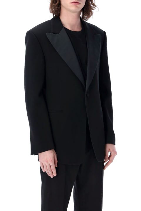 Ferragamo Coats & Jackets for Men Ferragamo Single Breasted Tuxedo Blazer
