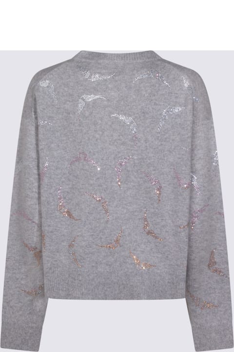 Zadig & Voltaire for Kids Zadig & Voltaire Grey Cashmere Knitwear