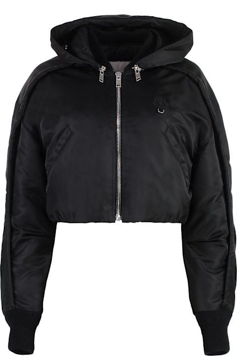 Moncler Genius Coats & Jackets for Women Moncler Genius 6 Moncler Willow Smith - Hooded Bomber-style Down Jacket