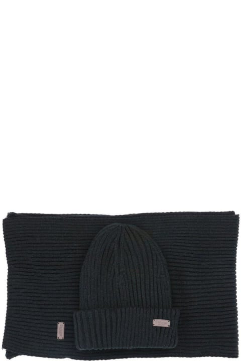 Barbour for Men Barbour Crimdon Beanie And Scarf Set