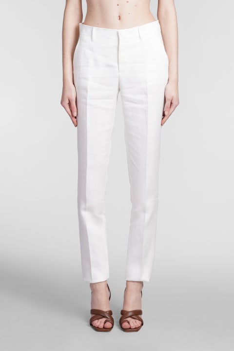 Pants In White Linen