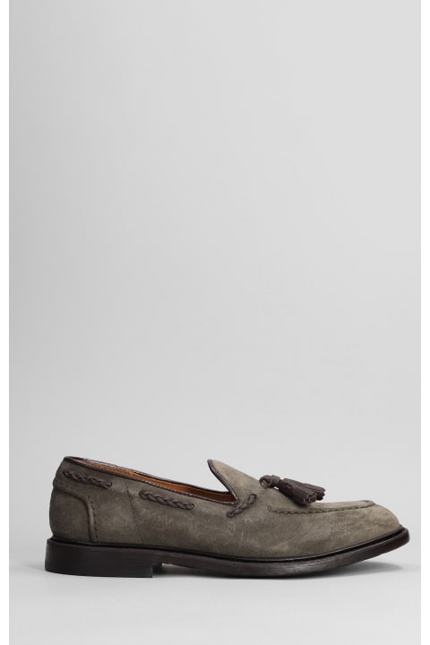 Loafers In Grey Suede