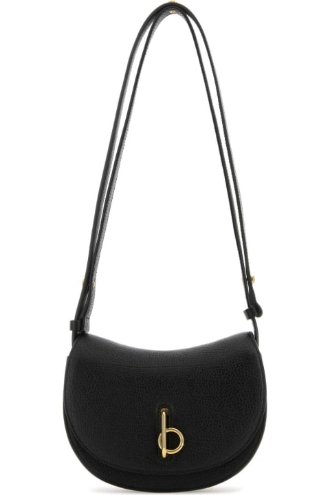 Bags for Women Burberry Black Leather Mini Rocking Horse Shoulder Bag