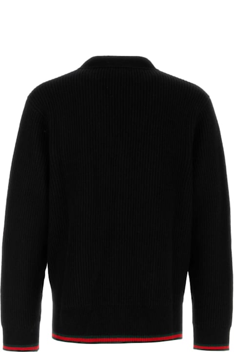 Gucci خصم على Men Gucci Black Wool Blend Cardigan