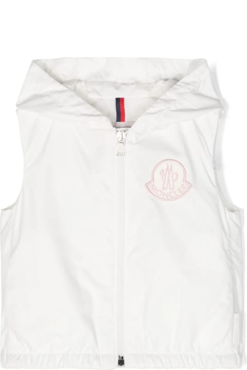 Coats & Jackets for Baby Girls Moncler White Essien Gilet