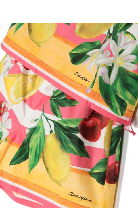 Fashion for Women Dolce & Gabbana Poplin Set With Lemon And Cherry Print
