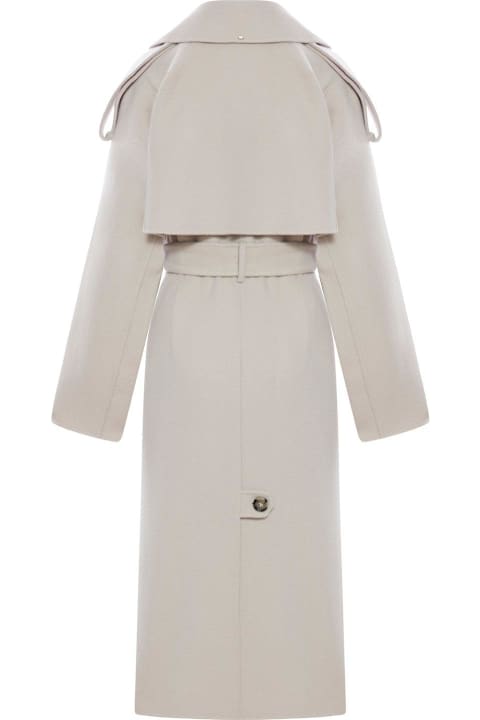 SportMax Coats & Jackets for Women SportMax Fiore Belted Long-sleeved Coat