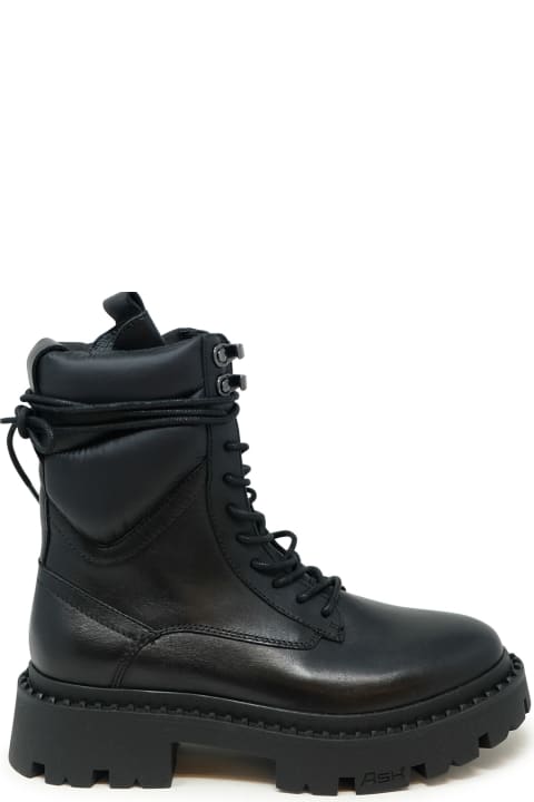 ウィメンズ新着アイテム Ash Ash Black Leather Ankle Boots