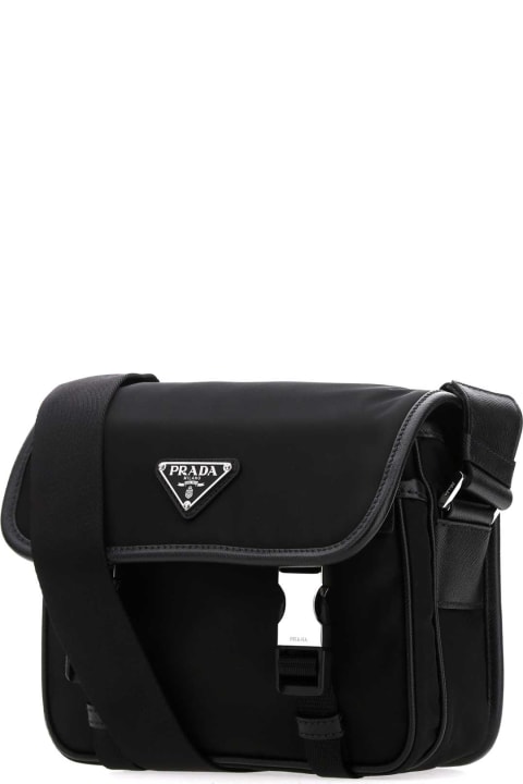 Bags Sale for Men Prada Black Re-nylon Crossbody Bag