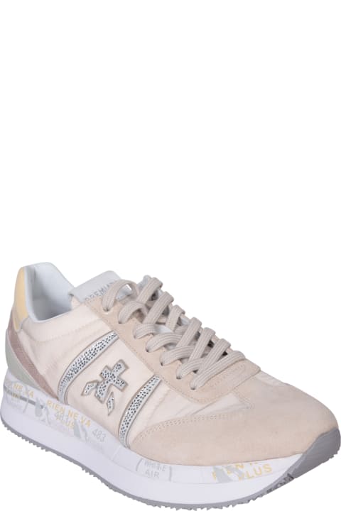 آخر صيحات الموضة من السيدات Premiata Conny Taupe Sneakers