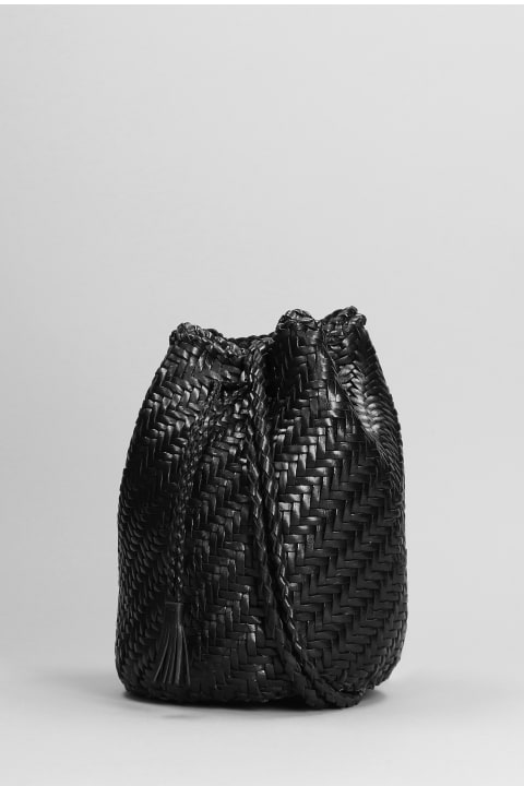 ウィメンズ Dragon Diffusionのトートバッグ Dragon Diffusion Pompom Double Hand Bag In Black Leather