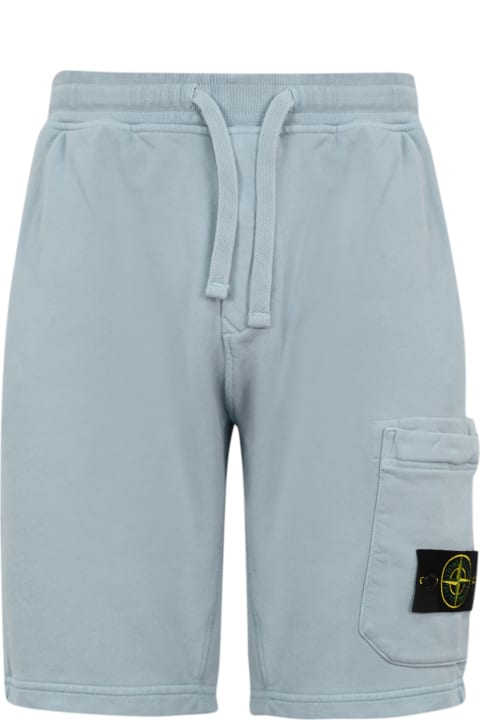 Pants for Men Stone Island Fleece Bermuda Shorts
