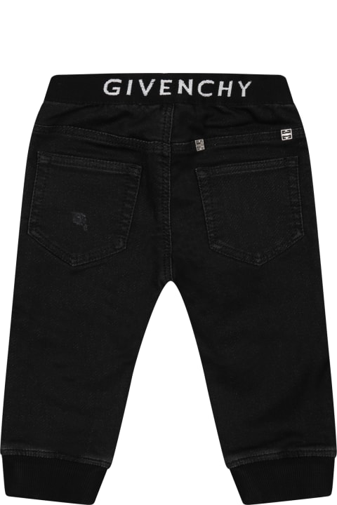 Black Jeans For Baby Boy With Logo