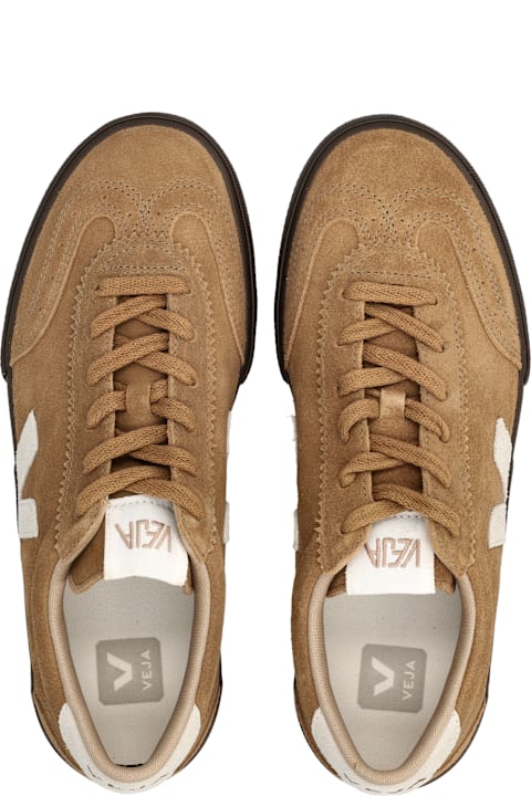 Homeware Veja Veja Volley Tent Brown And White Suede Sneakers