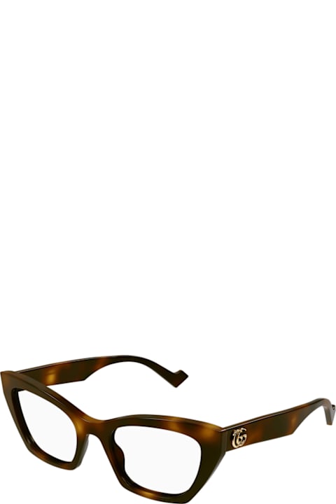 Eyewear for Women Gucci Eyewear Gucci Gg1334o Linea Emblem 002 Havana Glasses