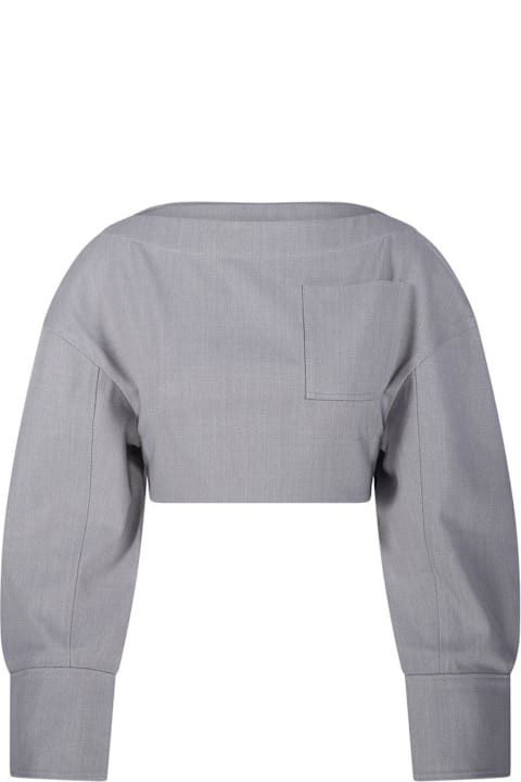 Jacquemus لـ Women Jacquemus Cropped Long-sleeve Top