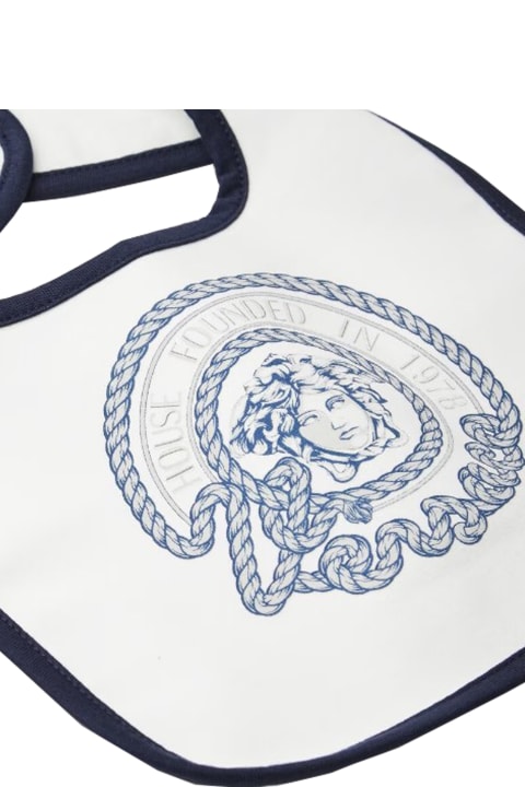 Versace Accessories & Gifts for Baby Boys Versace Nautical Medusa Baby Bib
