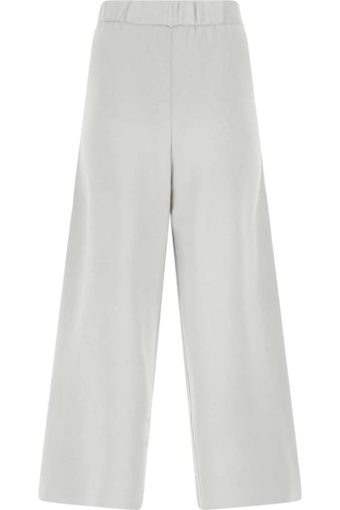 Agnona Pants & Shorts for Women Agnona Light Grey Stretch Cotton Blend Joggers