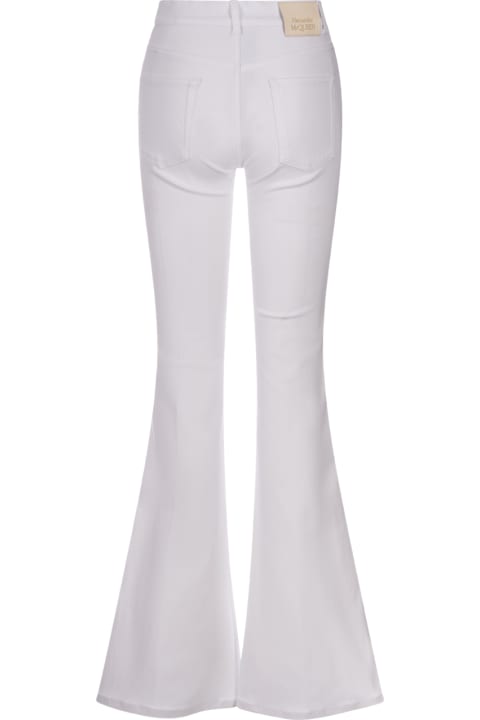 Fashion for Women Alexander McQueen Flared Jeans In White Denim