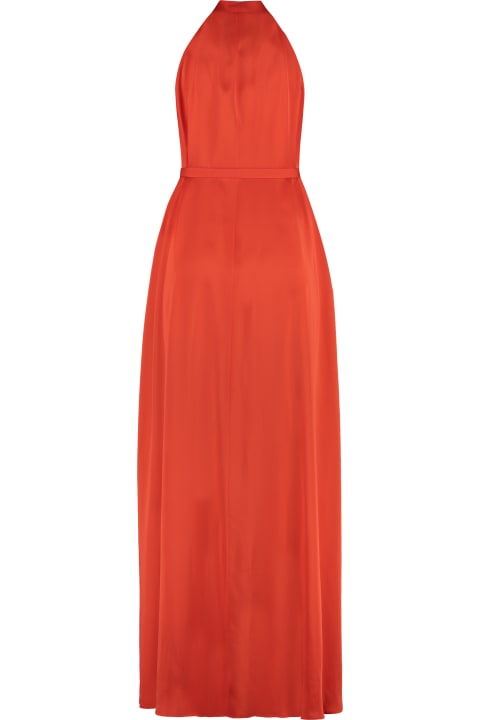 Homeware Aspesi Pussy-bow Silk Shirtdress