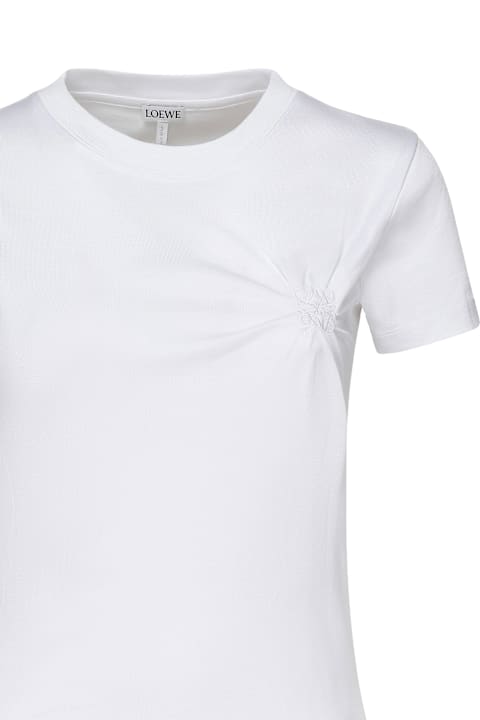 Fashion for Women Loewe T-shirt With Anagram Embroidery Curled