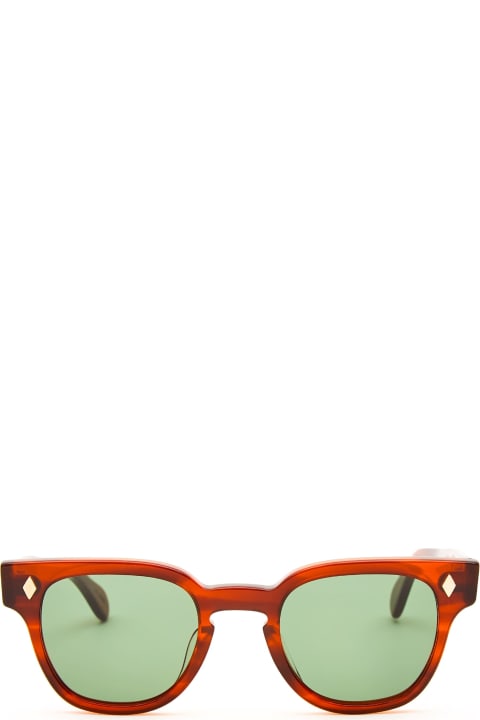 Julius Tart Optical Eyewear for Men Julius Tart Optical Bryan 48x23 - Demi Amber / Green Lens Sunglasses