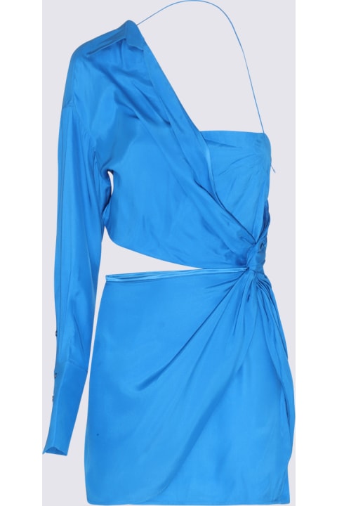 ウィメンズ GAUGE81のジャンプスーツ GAUGE81 Blue Silk Blend Dress