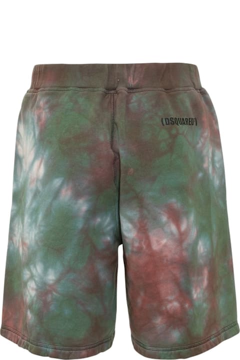 أدوات منزلية Dsquared2 Cotton Tie-dye Shorts