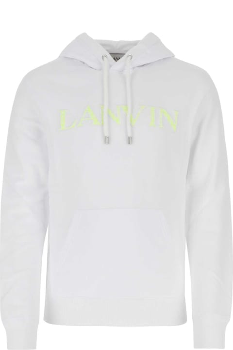 Clothing Sale for Men Lanvin White Cotton Sweatshirt