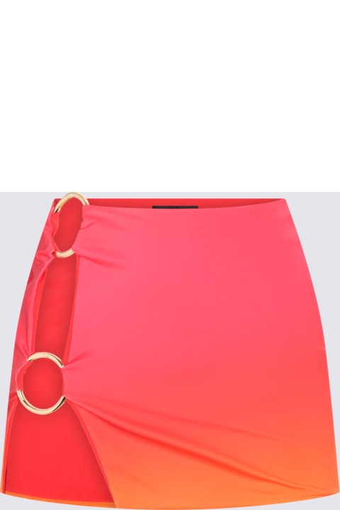 ウィメンズ Louisa Ballouのウェア Louisa Ballou Hot Pink Stretch Double Ring Mini Skirt
