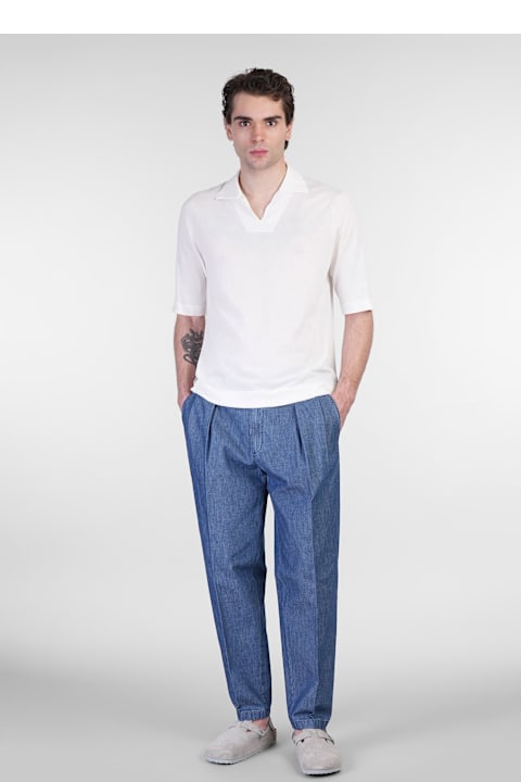 Briglia 1949 Clothing for Men Briglia 1949 Portobellod Pants In Blue Cotton