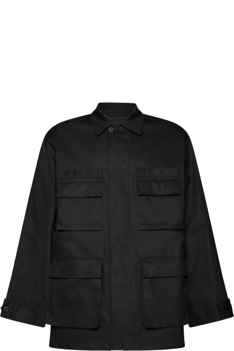 Balenciaga Men Balenciaga Multi-pocket Cargo Shirt Jacket