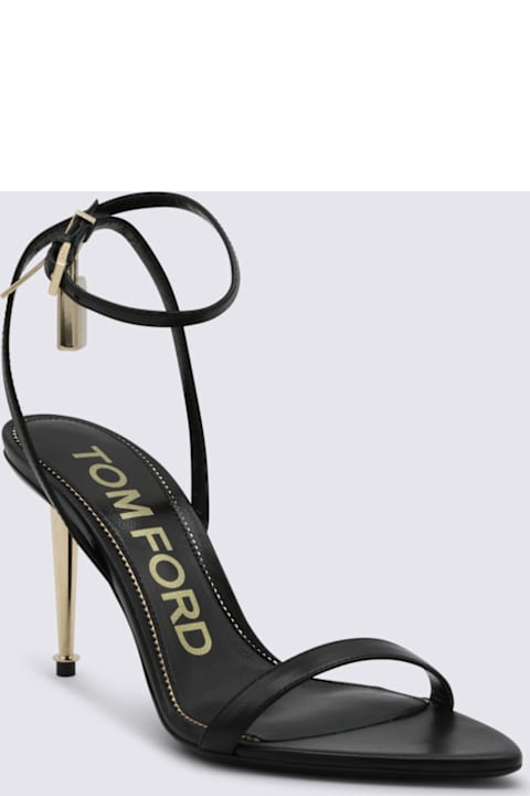Tom Ford Black Leather Sandals