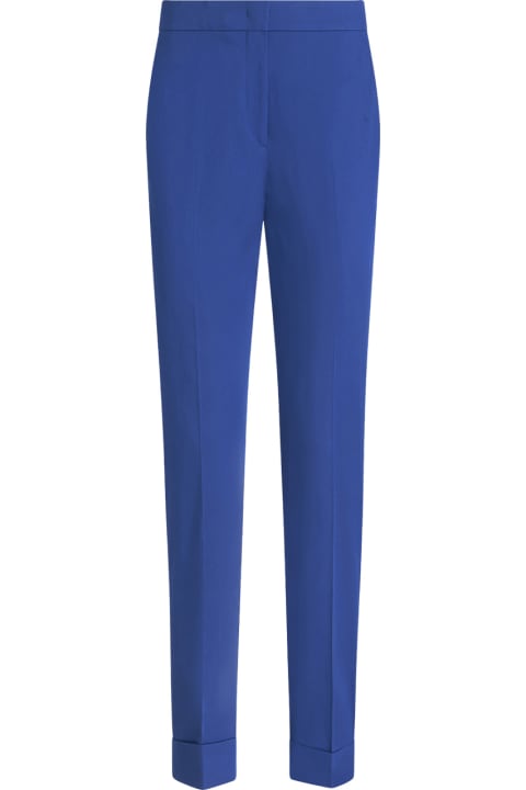 Etro for Women Etro Cropped Stretch Trousers In Blue