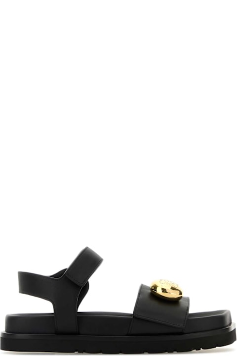 Homeware Loewe Black Leather Pebble Sandals
