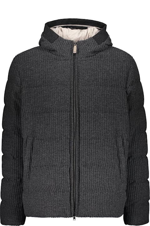 Coats & Jackets for Men Herno Hooded Full-zip Down Jacket