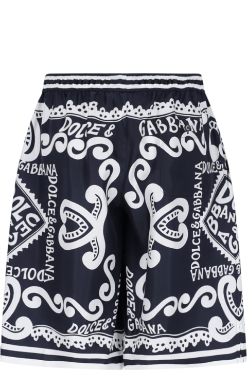Dolce & Gabbana Pants for Men Dolce & Gabbana 'stampa Marina' Shorts