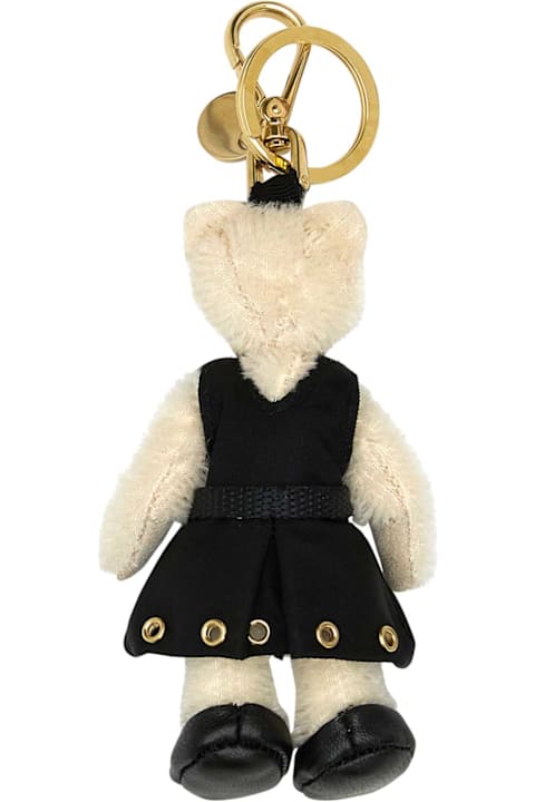 Keyrings for Women Prada Two-tone Fabric Teddy Key Ring