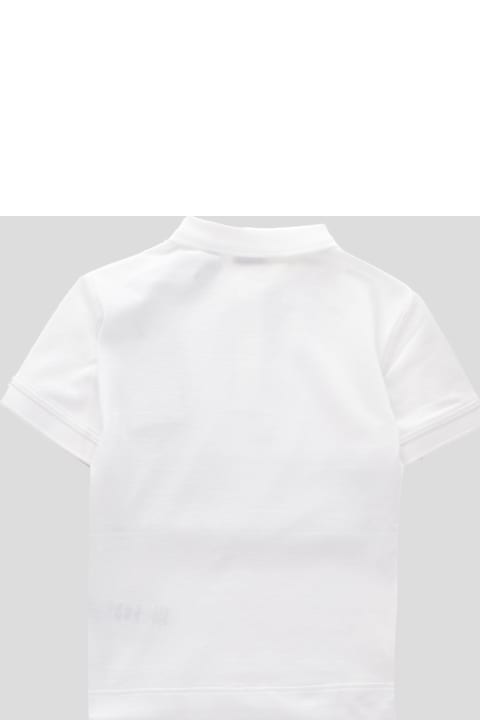 Burberry Shirts for Boys Burberry White Cotton Polo Shirt